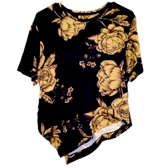 Osklen Floral SET Asymmetrical Hem
Short Sleeve Top & WIDE floral pants-pockets - Picture 2 of 6